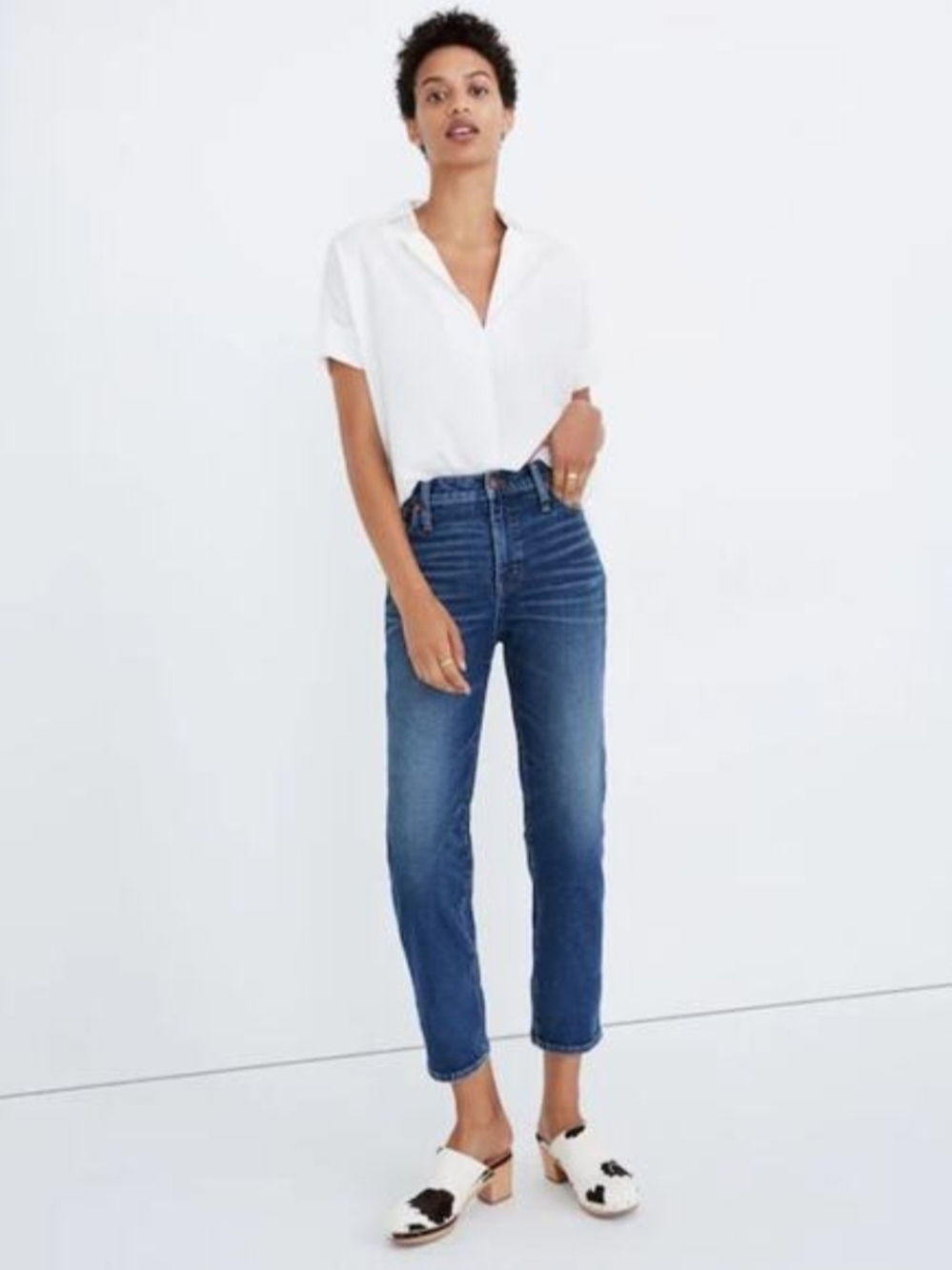 Madewell Mid-Rise Classic Straight Jeans | 23
